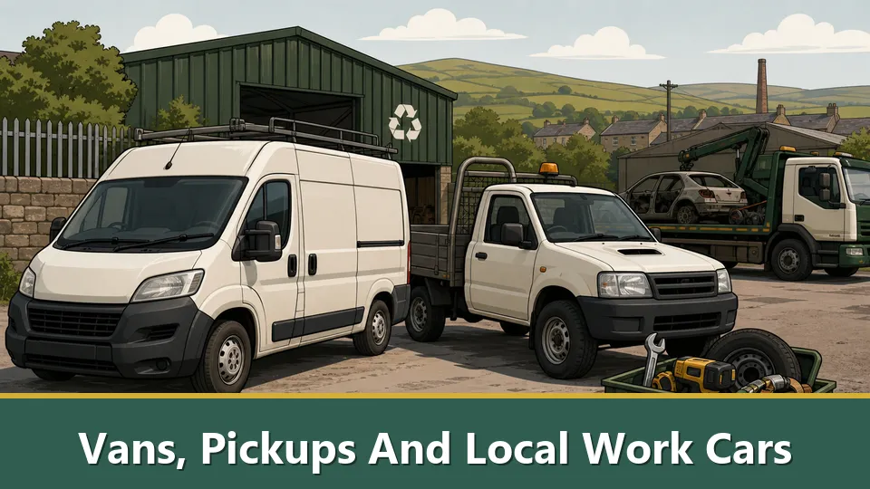 Vans, Pickups And Local Work Cars